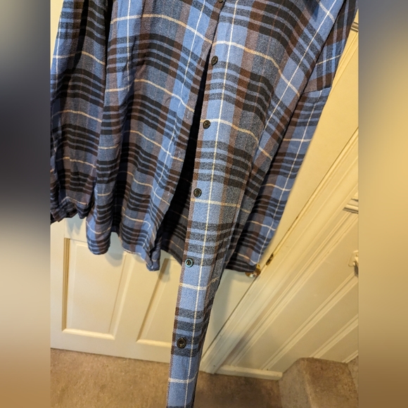 Dark blue flannel - Picture 3 of 4